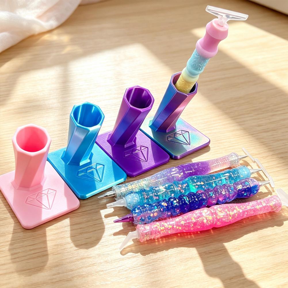 Pen Holder Organizer - Dotting Pen Stand 3d Printed Diamond