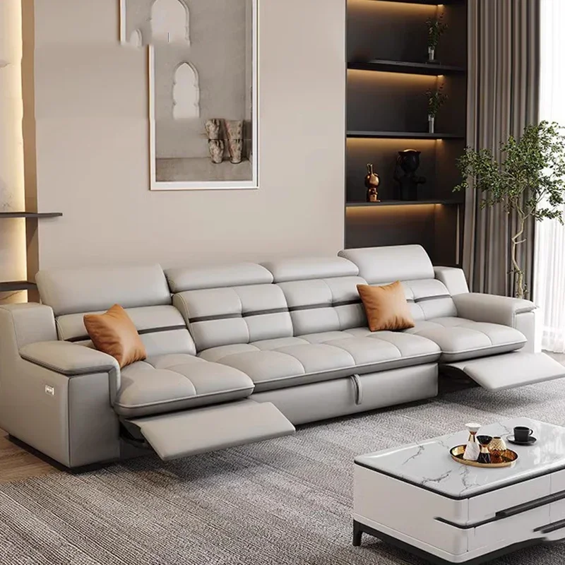 Home Office Furniture - Postmodern Brown Living Room Sofas Back