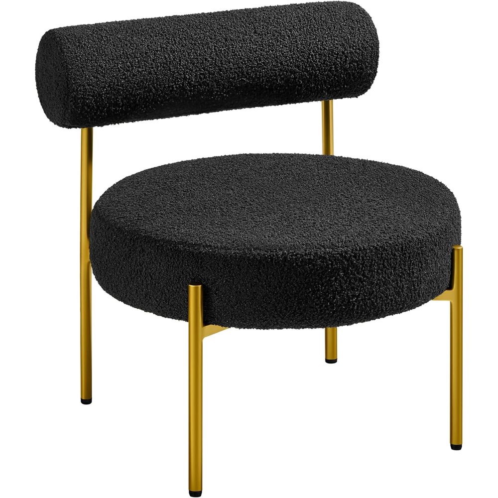 Home Office Furniture - Elegant Vanity Chair with Gold Legs