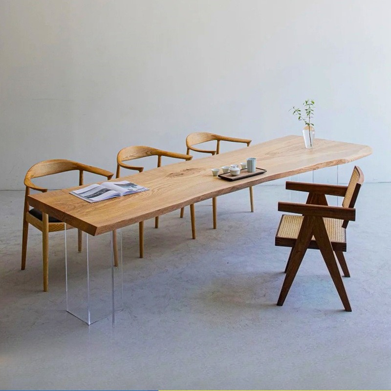 Nordic Solid Wood Acrylic Floa - Home Office Furniture review and price