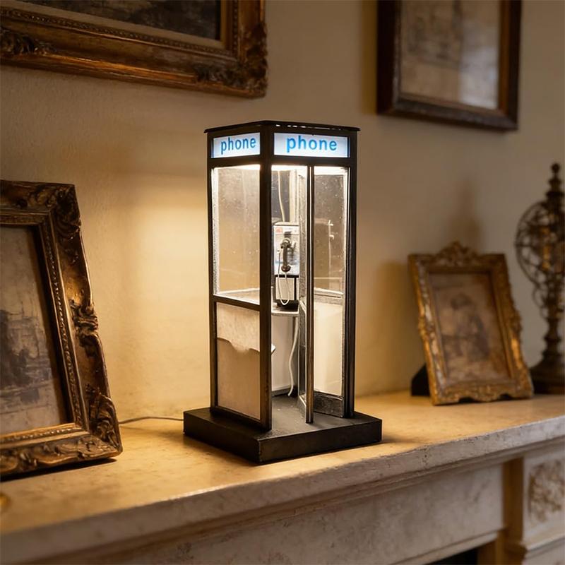 Tall Vintage Phonebooth Lamp R - Home Office British review and price