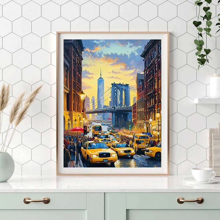 HUACAN Diamond Painting New Yo - Home Office York review and price
