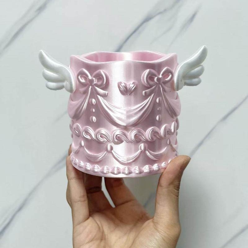 1Pcs Silk Texture Girl Luxury  - Pen Holder Organizer review and price