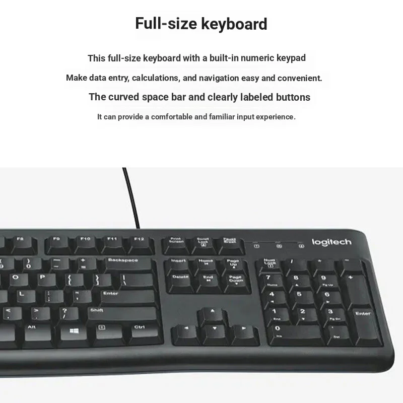 Logitech MK120 Wired Keyboard  - Home Office Uk Number review and price