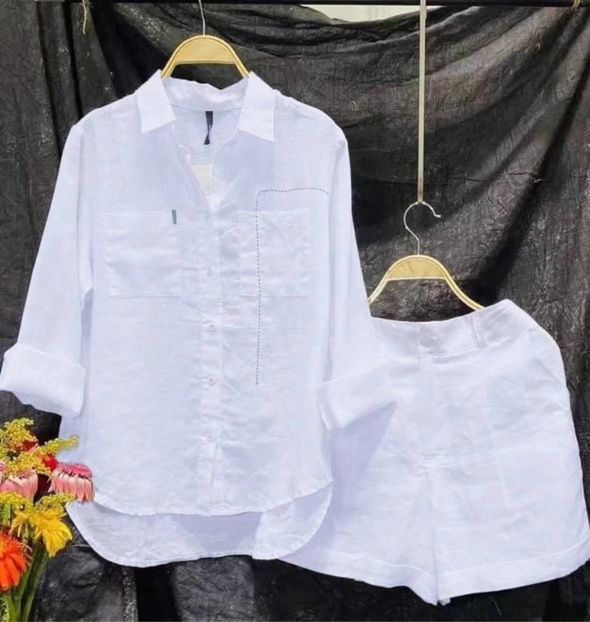 Fashion White Long Sleeve Shir - Home Office 2024 review and price