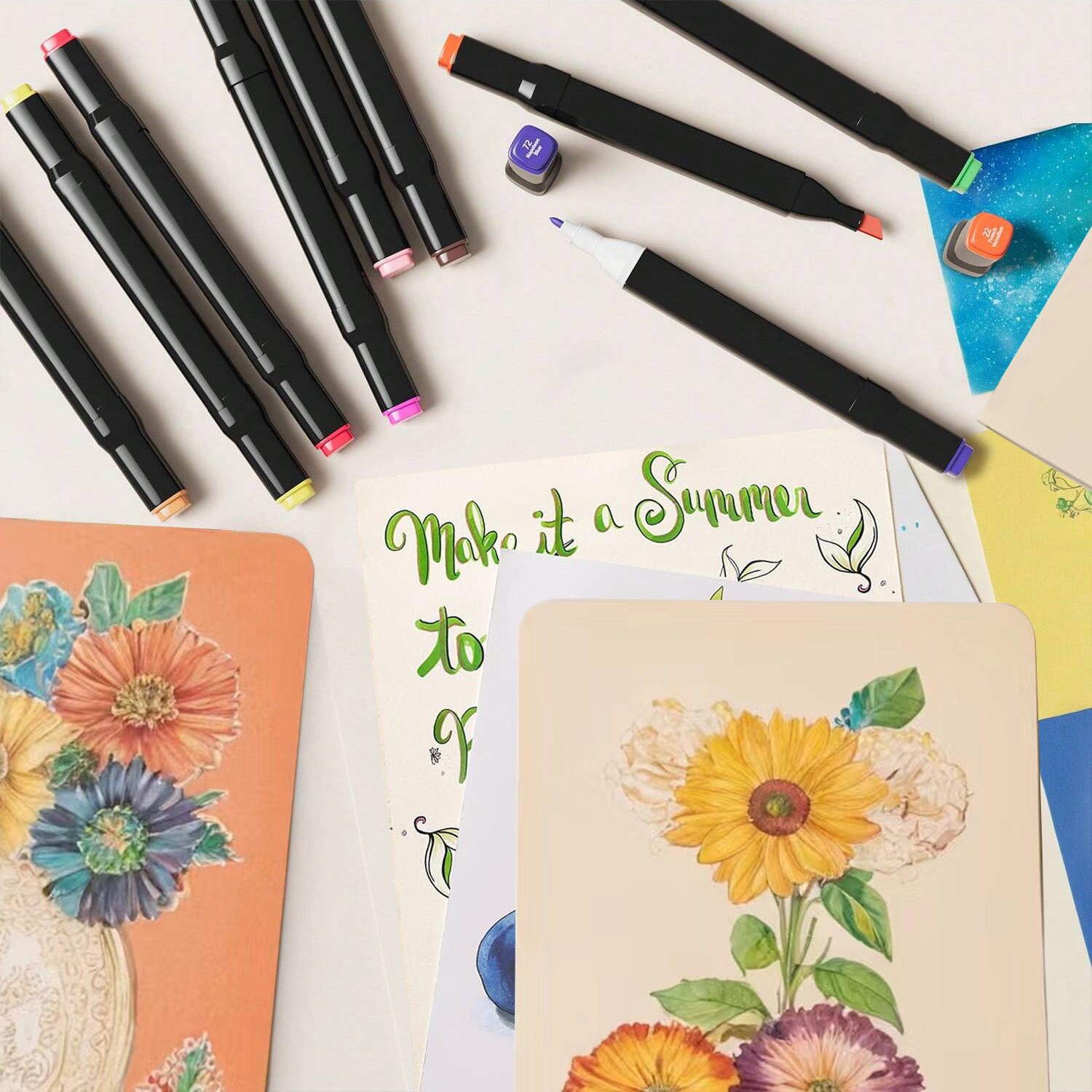 24-262 Colors Alcohol Drawing  - Copic Marker Sketch review and price