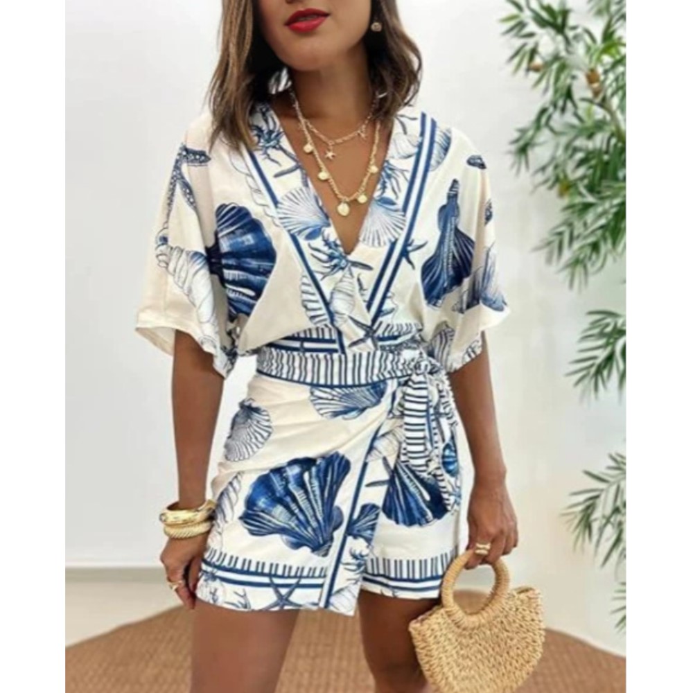 Fashion Printed Short Sleeve W - Home Office Romance review and price