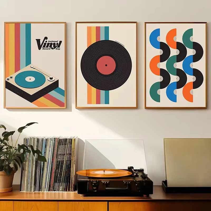 Mid Century Vinyl Record Canva - Home Office Furniture review and price