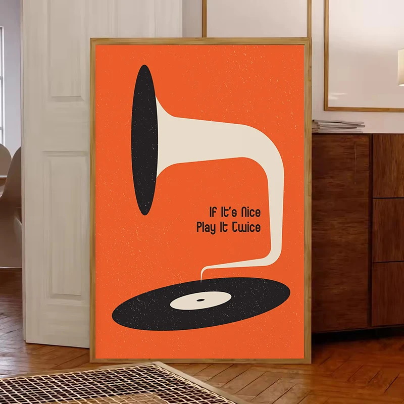 Mid Century Vinyl Record Canva - Home Office Furniture review and price