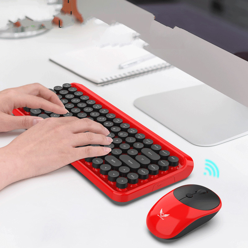 84 Key Punk Retro DOT Keyboard - Home Office Uk Number review and price