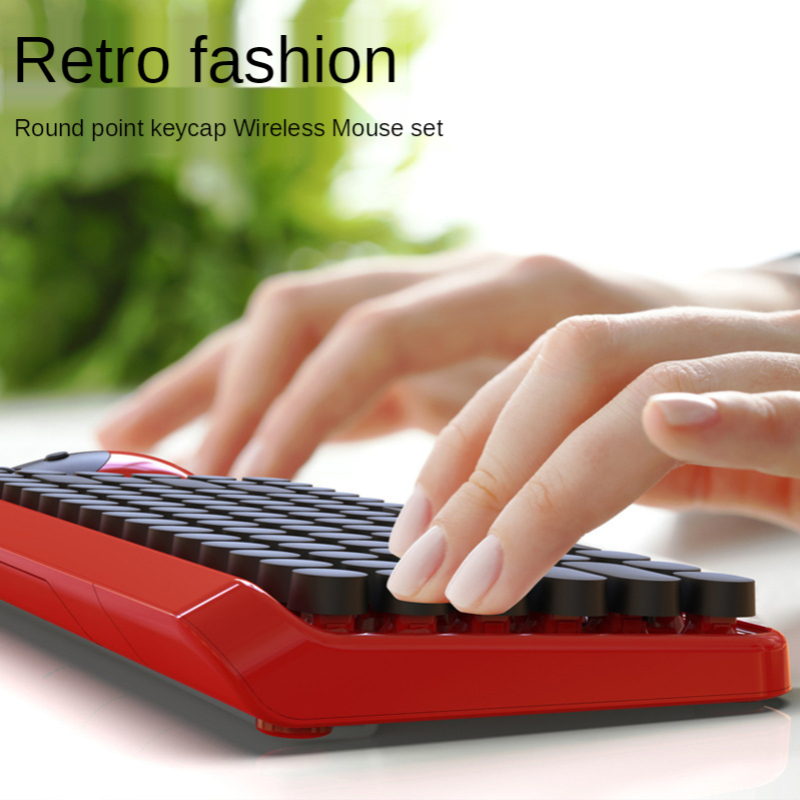 84 Key Punk Retro DOT Keyboard - Home Office Uk Number review and price