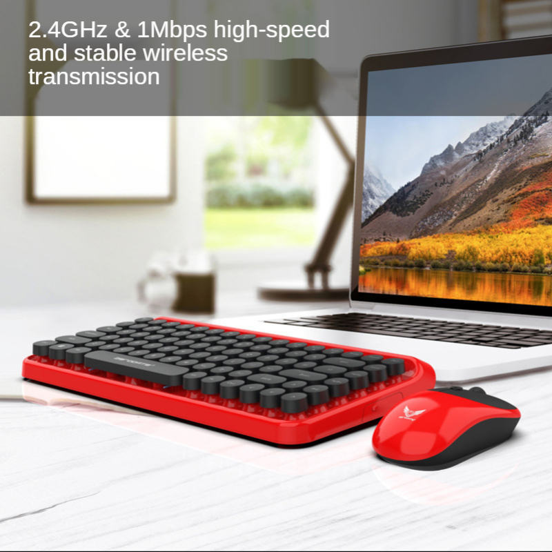 84 Key Punk Retro DOT Keyboard - Home Office Uk Number review and price