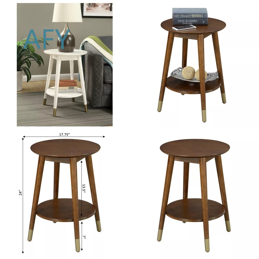 Wooden Side Table with Bottom  - Home Office Ikea review and price