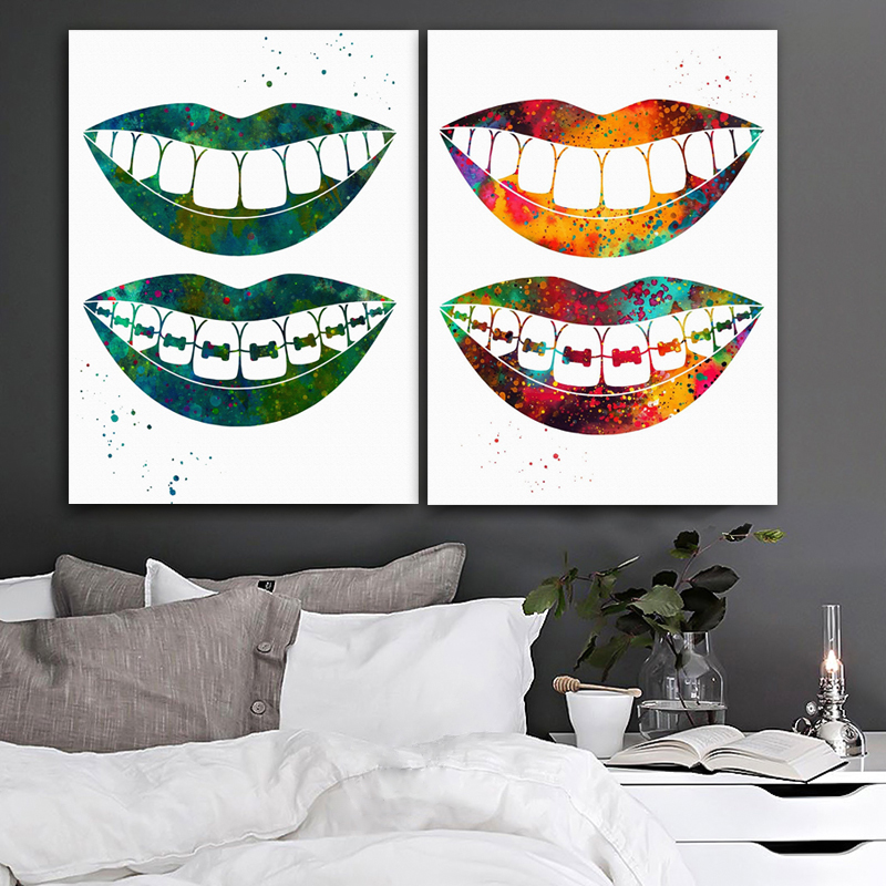 Laugh Teeth Print Surgical Ins - Home Office York review and price
