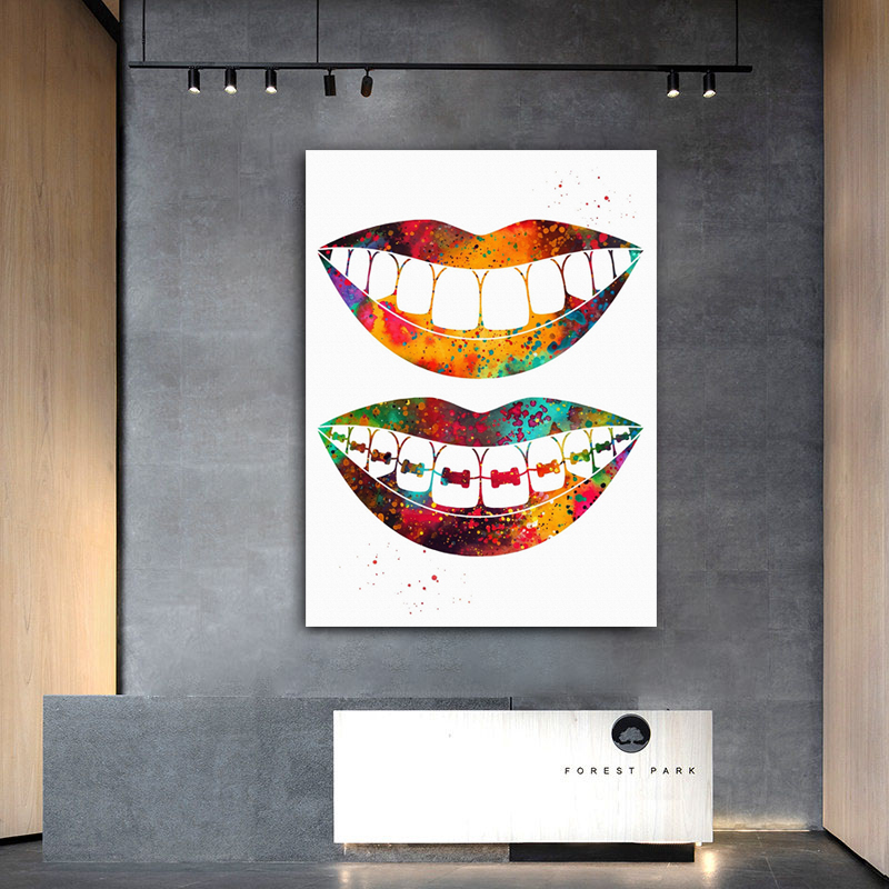 Laugh Teeth Print Surgical Ins - Home Office York review and price