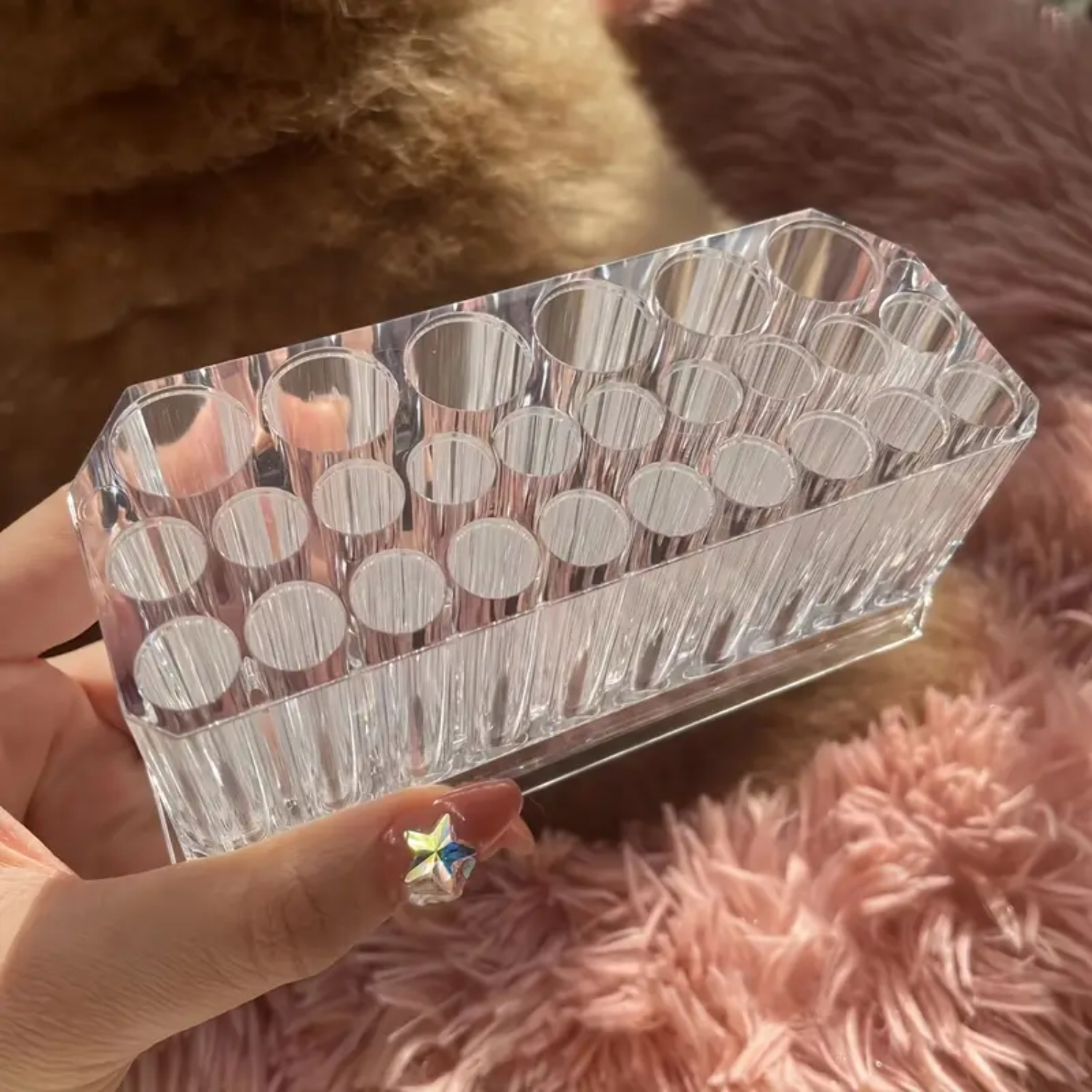 26 Holes Acrylic Nail Brushes  - Pen Holder Organizer review and price