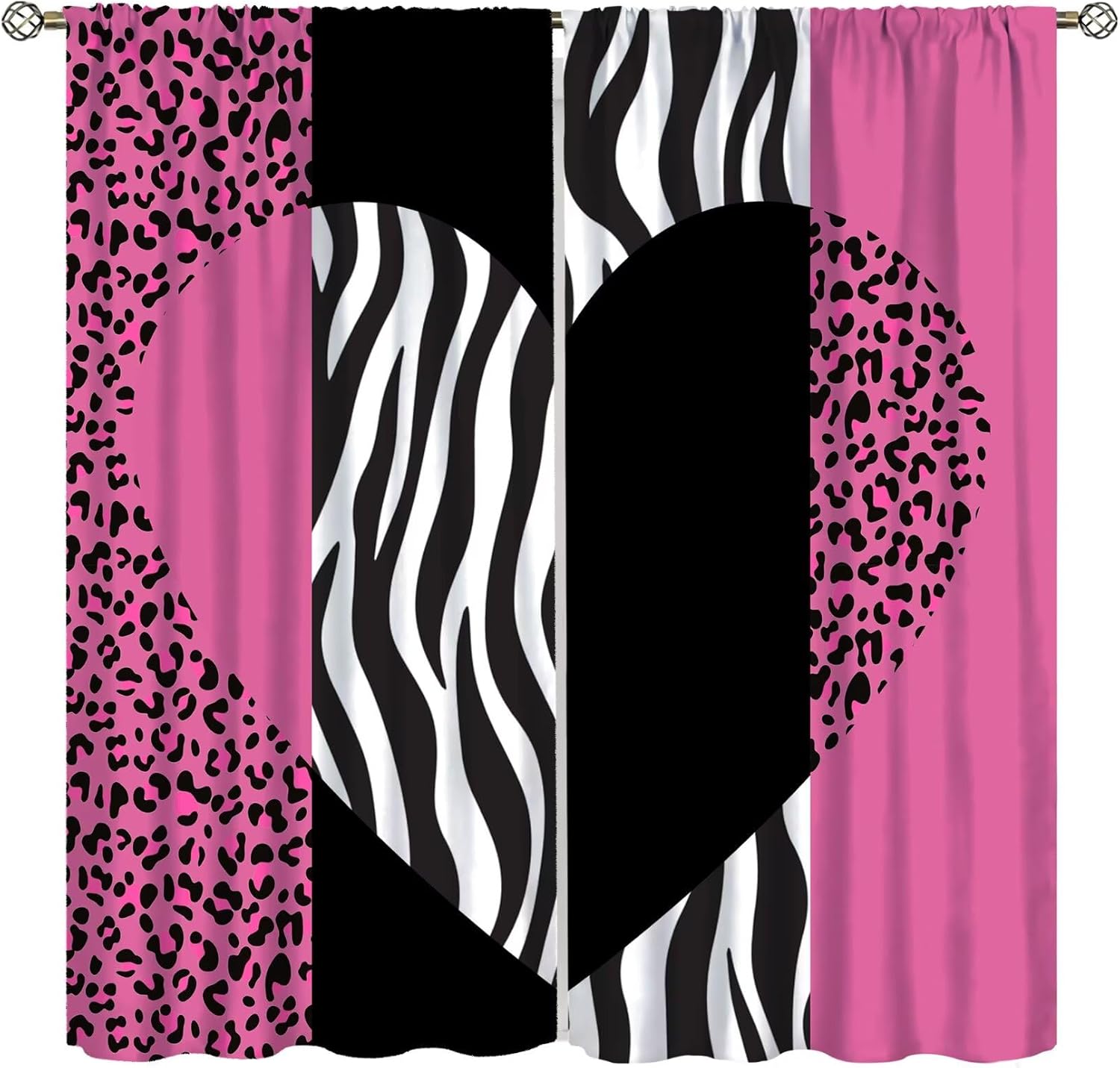 Art Wild Animal Skin Curtain，V - Home Office Romance review and price