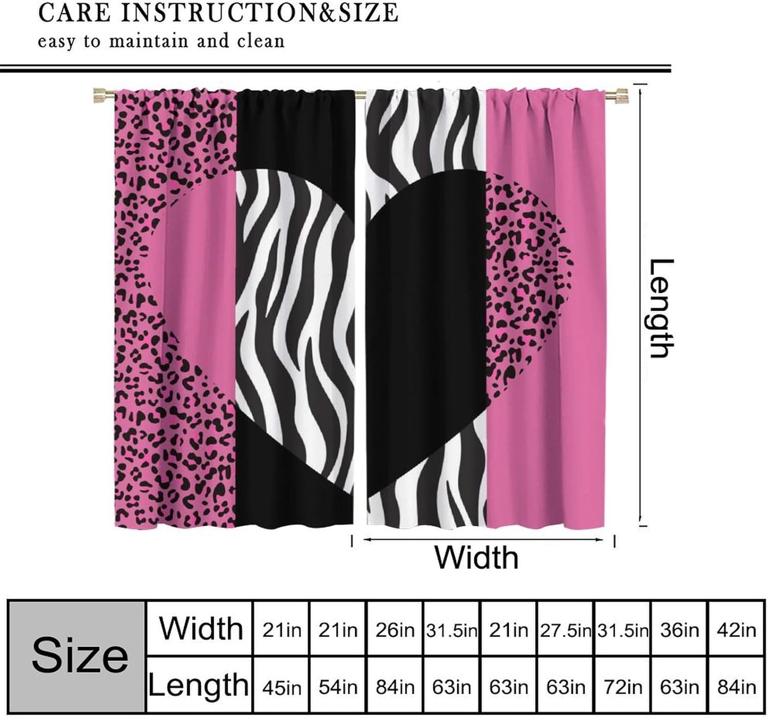 Art Wild Animal Skin Curtain，V - Home Office Romance review and price