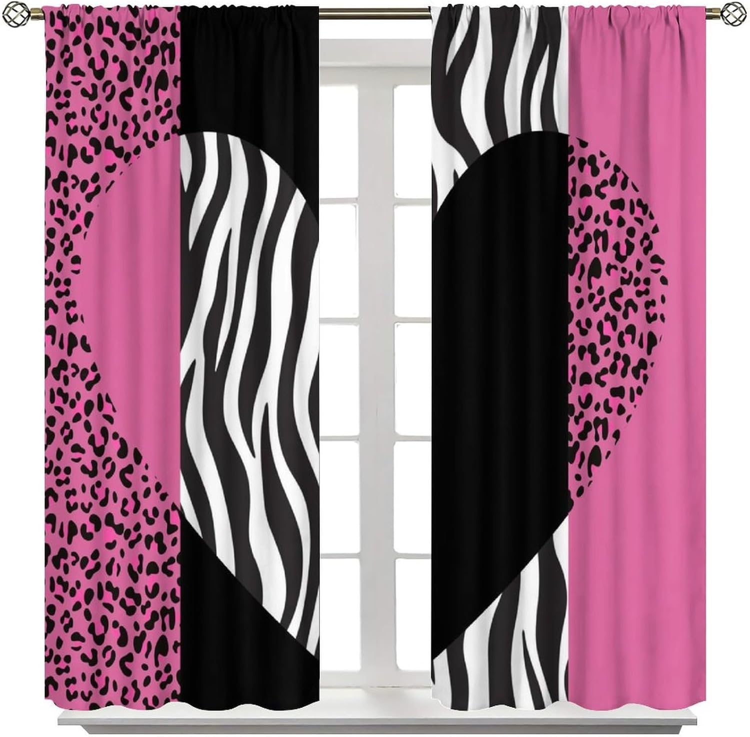 Art Wild Animal Skin Curtain，V - Home Office Romance review and price