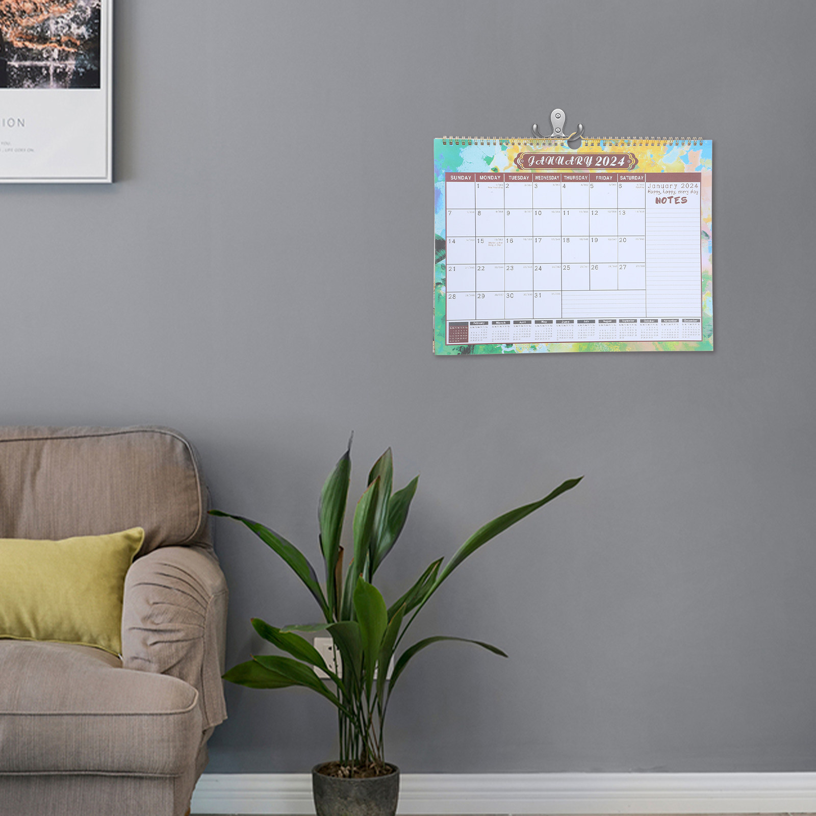 Wall Calendar Large 2024 Month - Home Office 2024 review and price