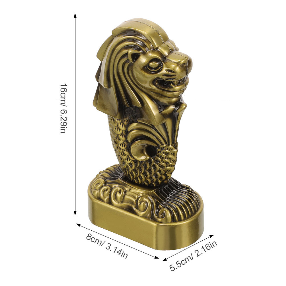 2Pcs Merlion Singapore Metal S - Home Office Singapore review and price