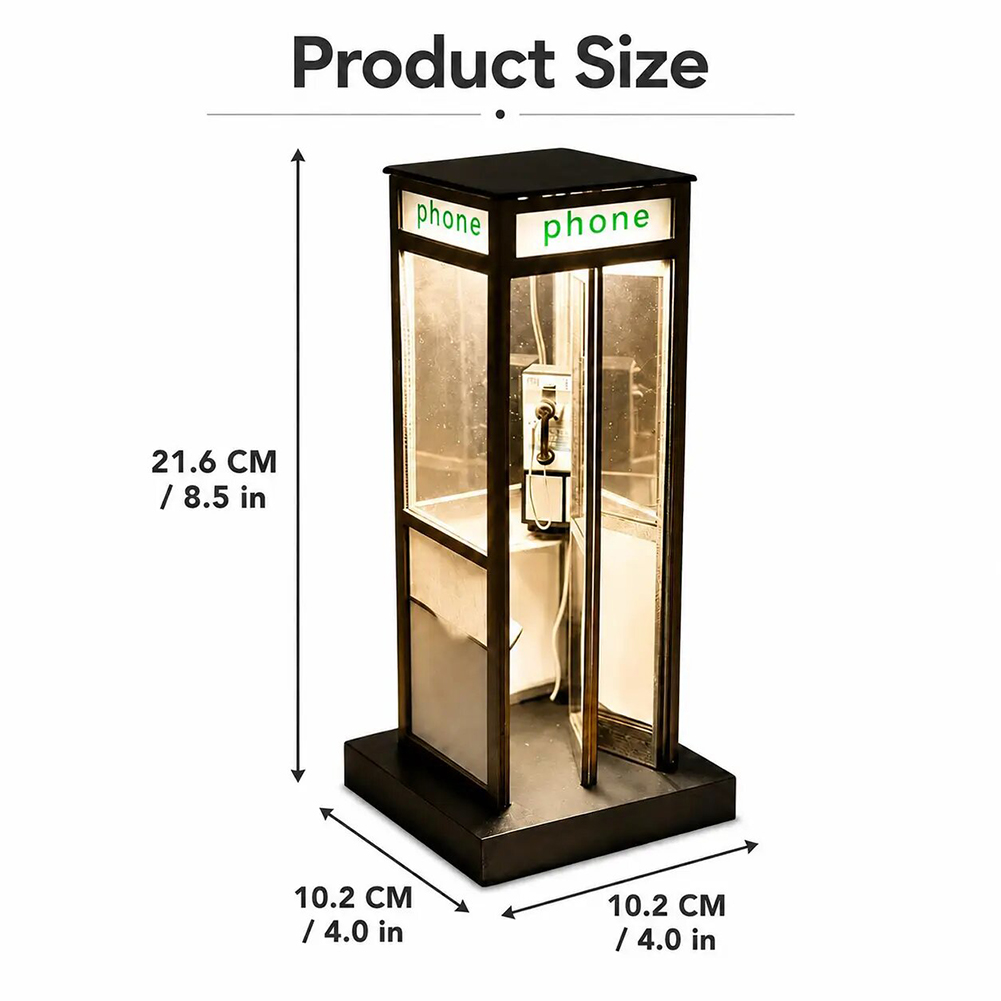 Retro Vintage Tall Phonebooth  - Home Office British review and price
