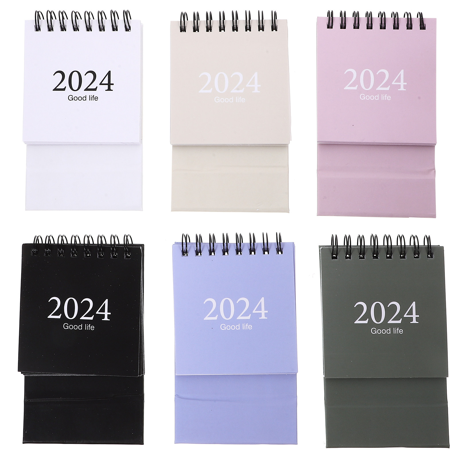 6Pcs Mini Spiral Desk Calendar - Home Office 2024 review and price